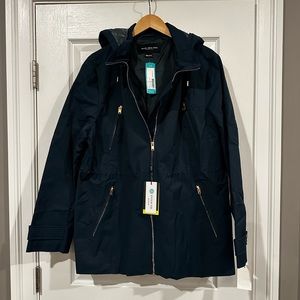 NWT Women’s Marc New York Petra Cargo Rain Jacket Teal Size XXL Andrew Marc